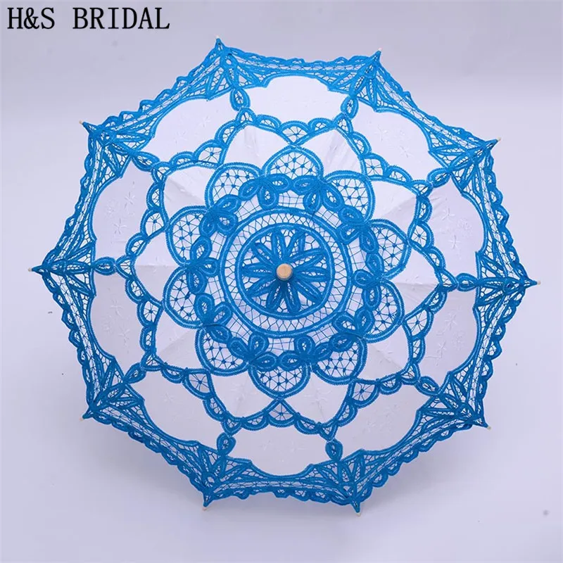 H & S свадебный зонтик винтажный Викторианский кружевной ручной открывающийся