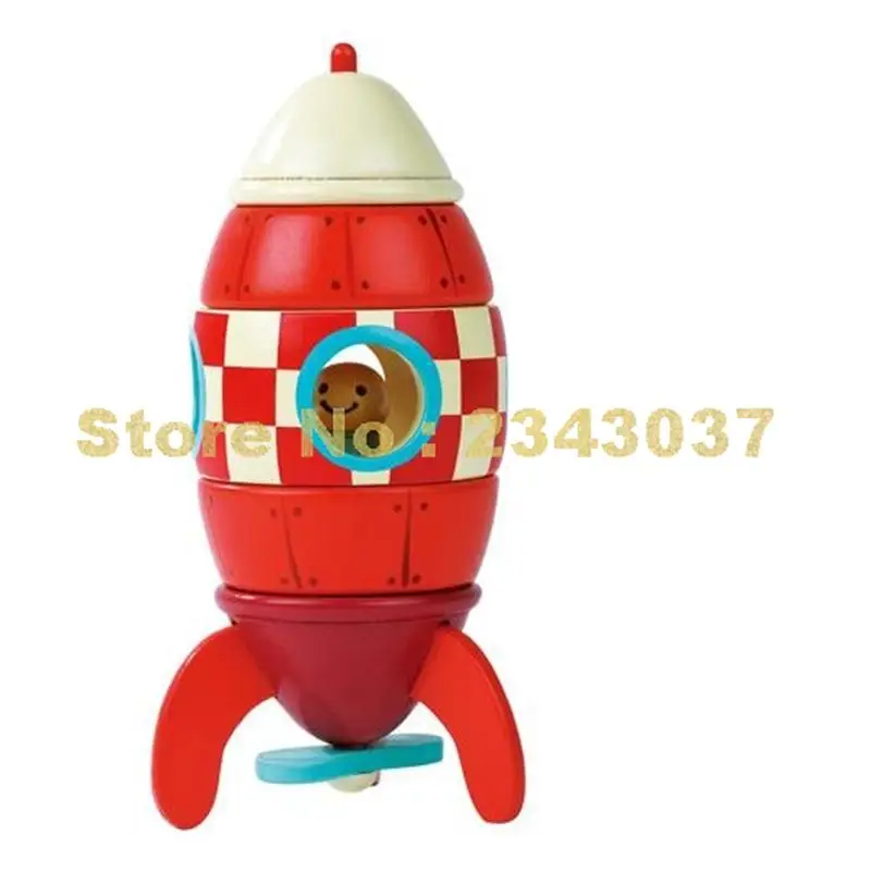 Магнитный неодимовый магнит ракета простые деревянные строительные блоки