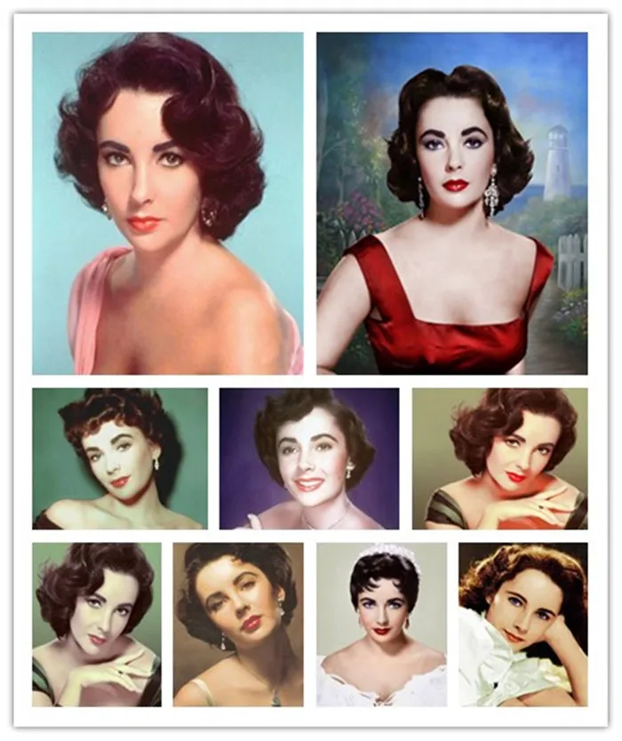 Алмазная вышивка крестиком 5D &quotЭлизабет Тейлор&quot 100% г. шаблоны мозаика | Дом и