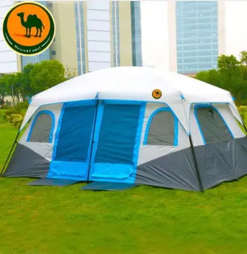 

2 Bedroom 1 Living Room 6 8 10 12 Person UV Waterproof Self Driving Hiking Beach Relief Tent Family Party Outdoor Camping Tent