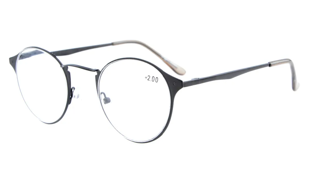 R15079 Eyekepper кристально чистое зрение удобные Пружинные дужки круглые очки для чтения и очки для чтения солнцезащитные очки+ 0,50-+ 4,00