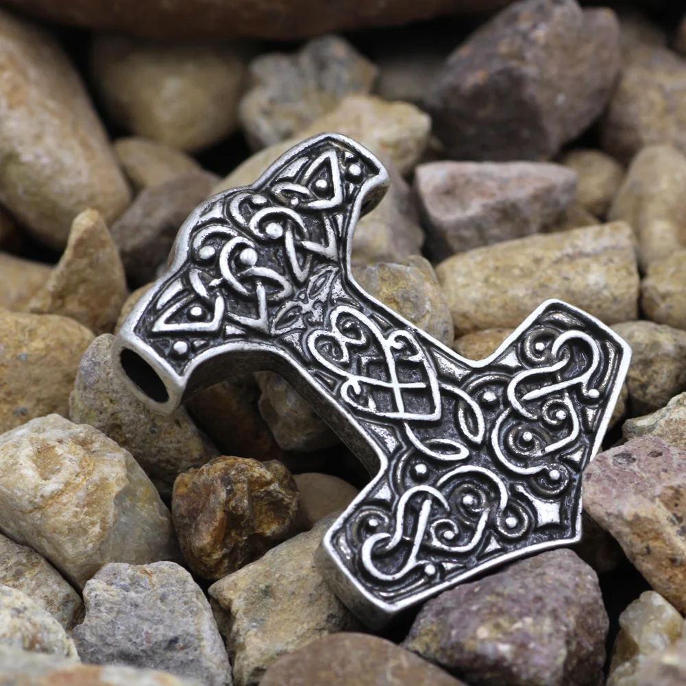 Женское Ожерелье с кулоном узелком|pendant necklace|norse vikingthor mjolnir hammer |