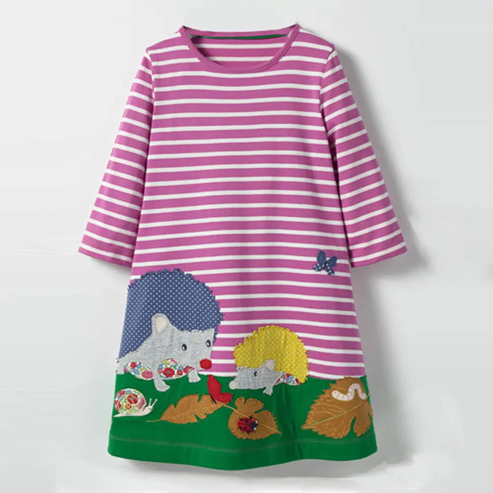 Осеннее платье принцессы littlemandy Rabbit новые детские платья с рисунком одежда для