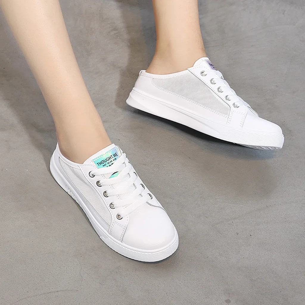 Модные лоферы Женская дышащая обувь с круглым носком Тканевая для отдыха тонкие