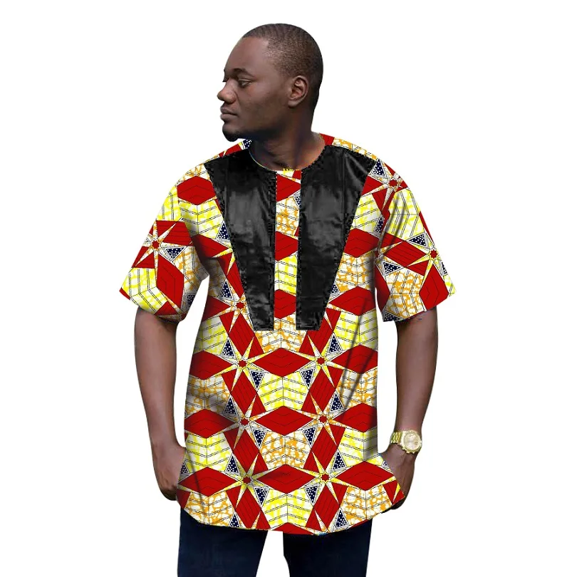 Африканские футболки модная мужская праздничная одежда в африканском стиле топы