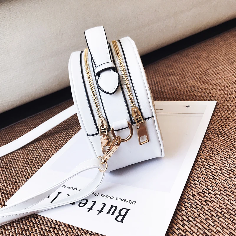 2018 Новая мода Письмо Твердые Сумка Для женщин Ruched Маленькая сумка через плечо