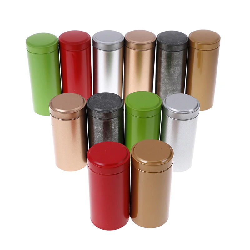 Мини Алюминиевые коробки для хранения чая Caddy герметичные банки кофейного