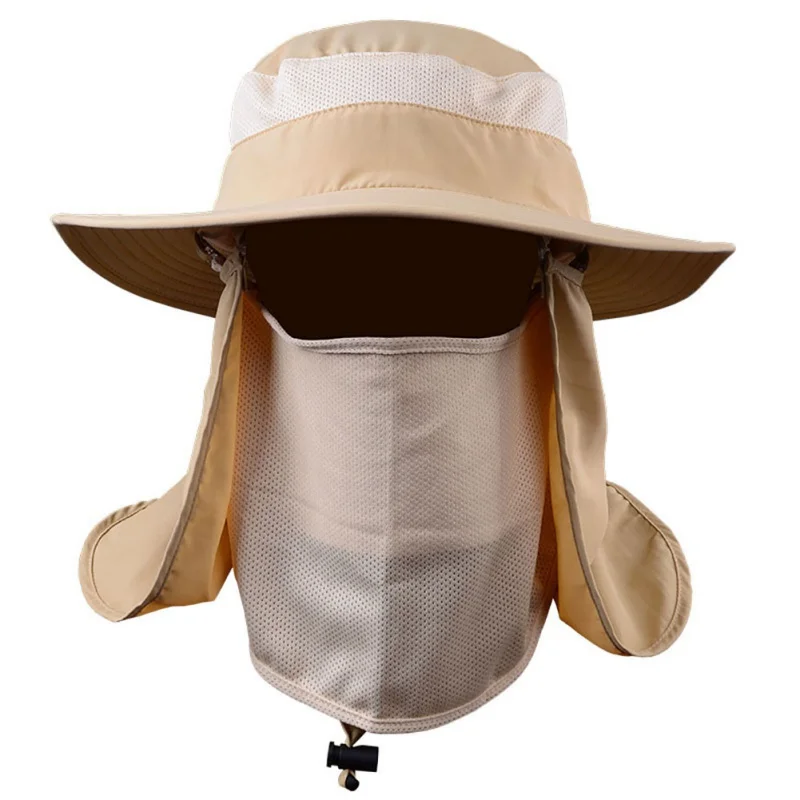 

Outdoor Women Men fishing hat Sport Fishing Hiking Hat UV Protection Face Neck Flap Sun Cap