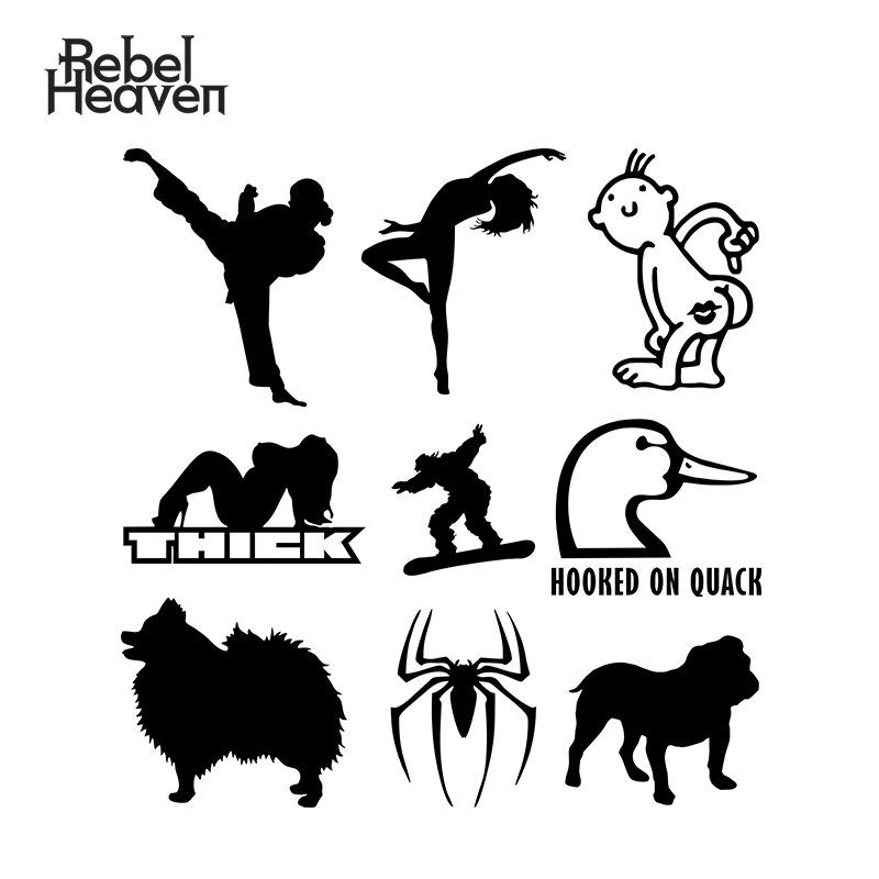 Наклейка для автомобиля Rebel Heaven Jdm декоративная наклейка на окно Сноубордист