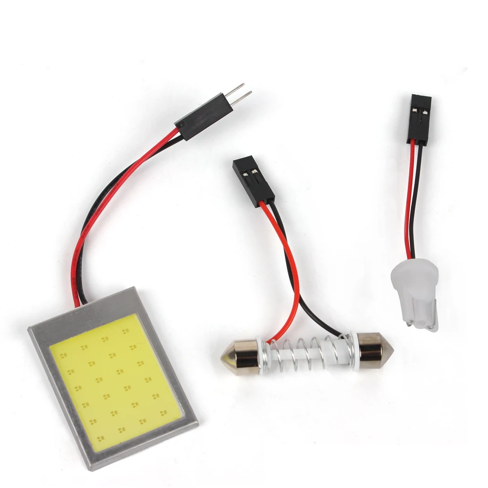 ITimo авто-Стайлинг T10 24SMD COB 1 комплект интерьерные лампы для чтения Универсальный
