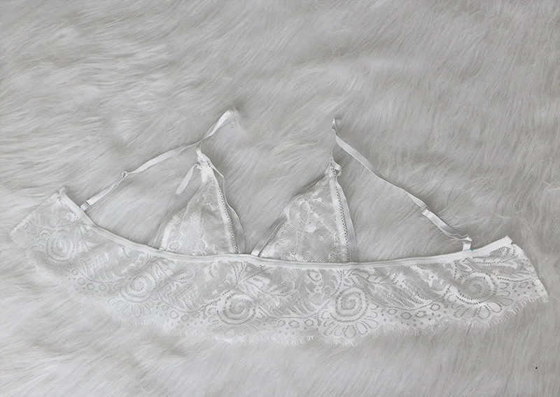 Женское прозрачное кружевное нижнее белье бюстгальтер без косточек с прозрачной