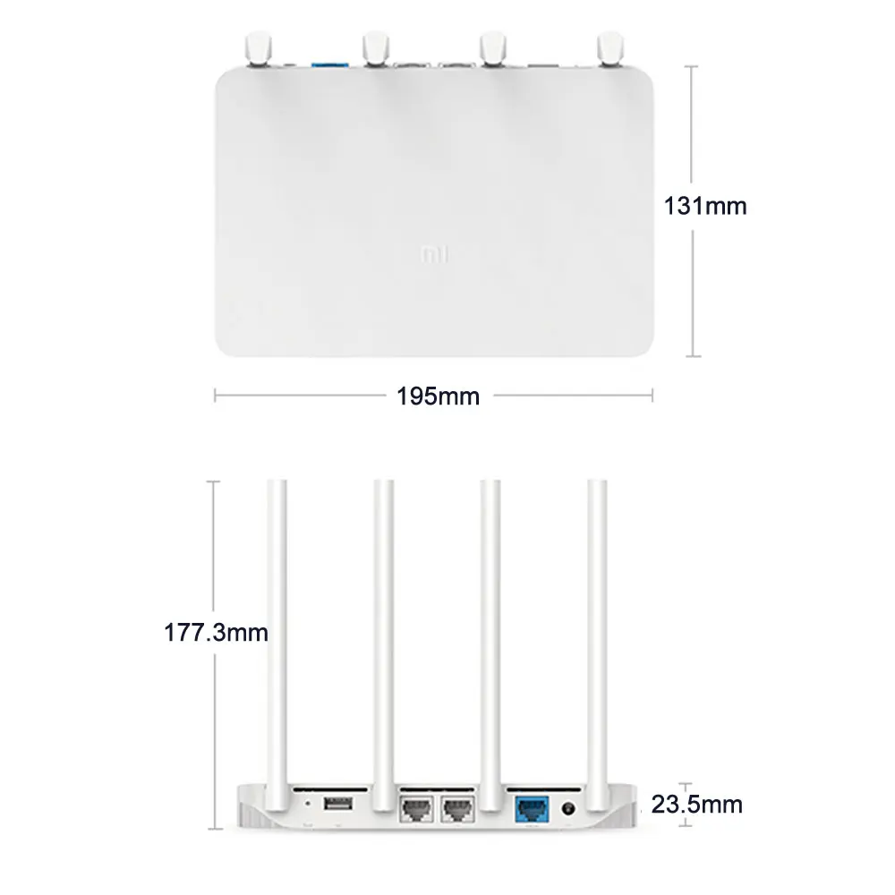Английская версия Оригинал Сяо Ми mi Wi Fi роутер 3 11AC Dual Band 2 4/5 г 1167 Мбит/с 128 МБ
