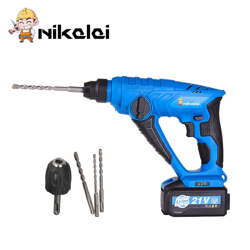 21V светильник заряжающий молоток литиевая батарея ударная дрель электрическая