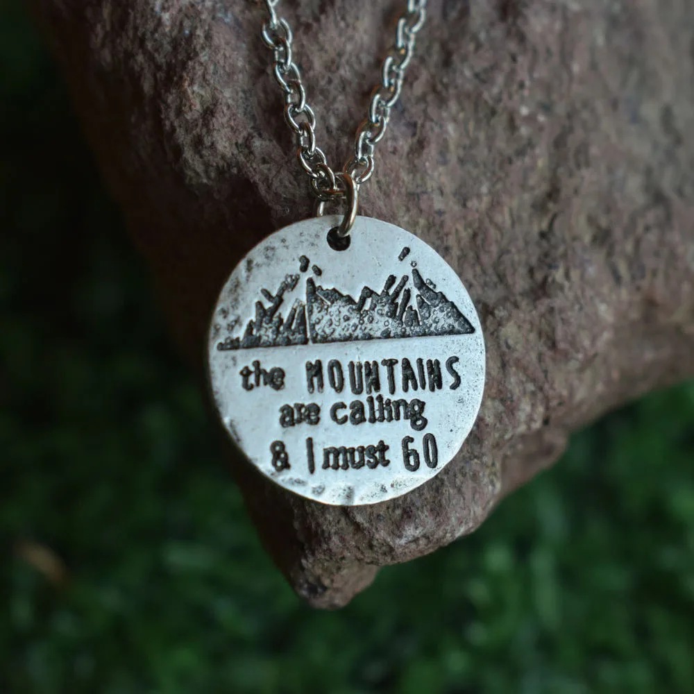 1 шт. горы звонят и я должен отправиться на кемпинг ожерелье|Цепочки| |