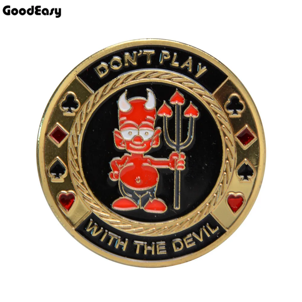 Защита для покерной карты металлический жетон монета с пластиковым покрытием