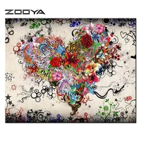 zooya diamond embroidery sale cross stitch kits 5d diy diamond painting flower heart embroidered with rhinestones r2454