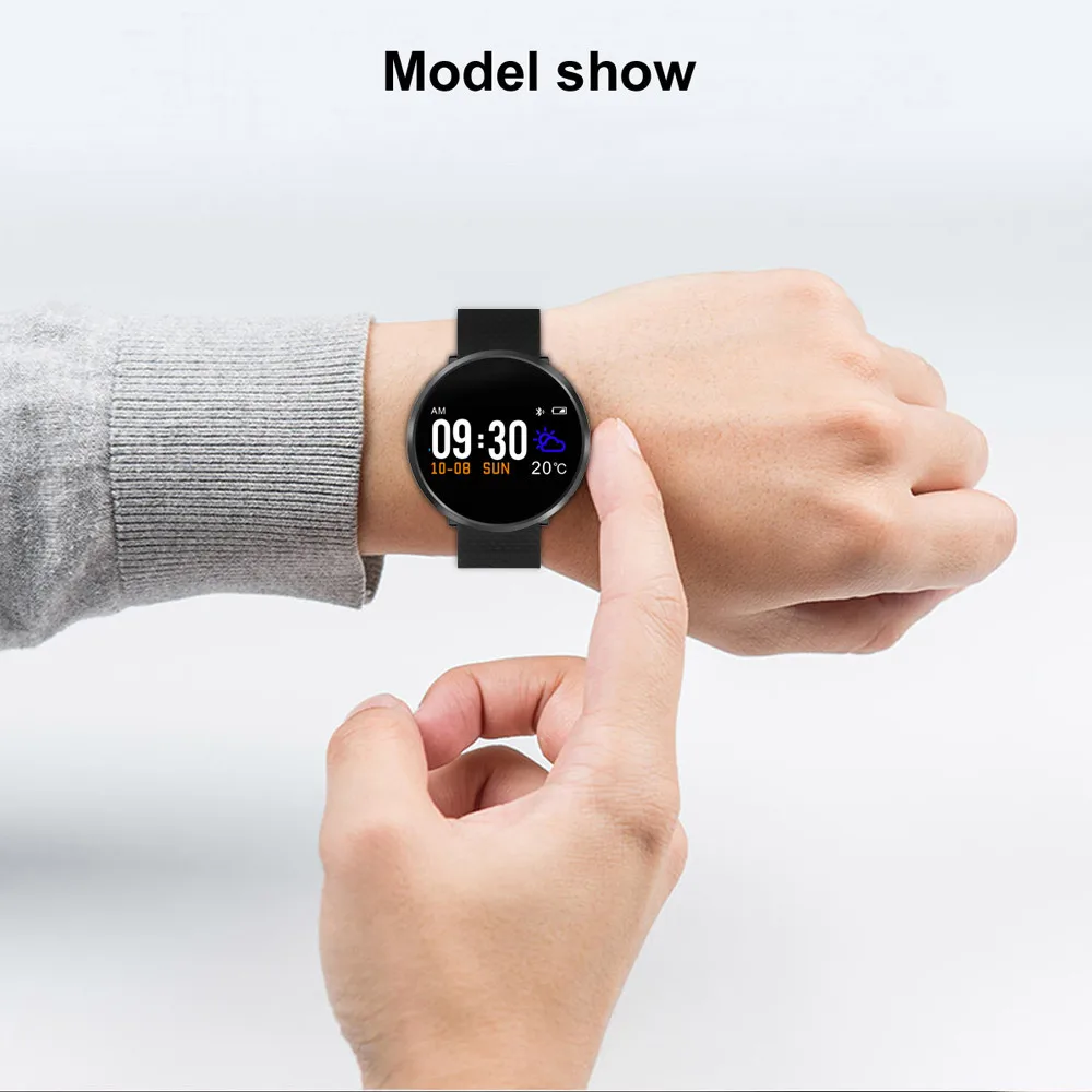 Фитнес браслет Ip68 цветной ЖК дисплей кровяное давление спортивный для IOS Android