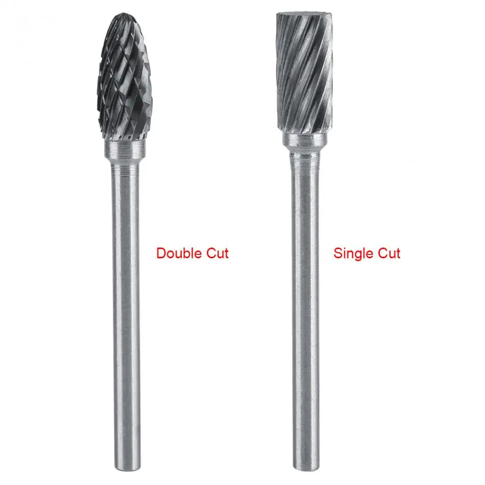 10 шт. набор вращающихся бит из карбида вольфрама и стали диаметром 6 мм с