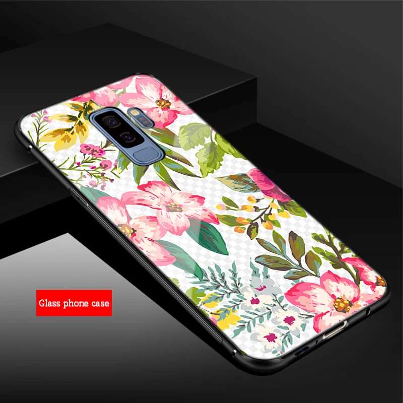 Жутким черепом сотовый Чехол из закаленного стекла для телефона для samsung Galaxy A6 A6S A8 A8S J6 J8 S8 S9 S10 PLUS, NOTE 8, 9