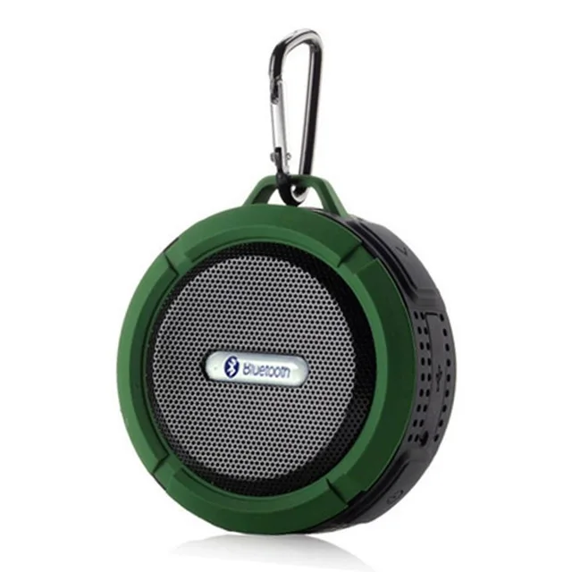 Green Водонепроницаемый Bluetooth динамик для душа Динамик C6 с сильным драйвером длинные Срок службы батареи и микрофоном и съемная присоска - Цвет: Green