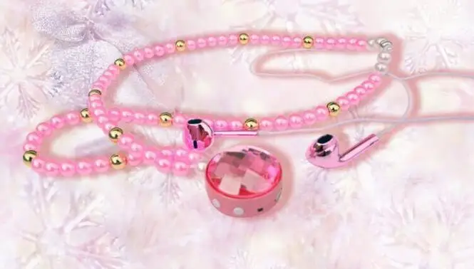 Round drill Pink Алмазное сердце жемчужное ожерелье Bluetooth гарнитура для Xiaomi huawei iPhone samsung магнитные вкладыши в уши для наушников для девочек подарок для женщин - Цвет: Round drill Pink