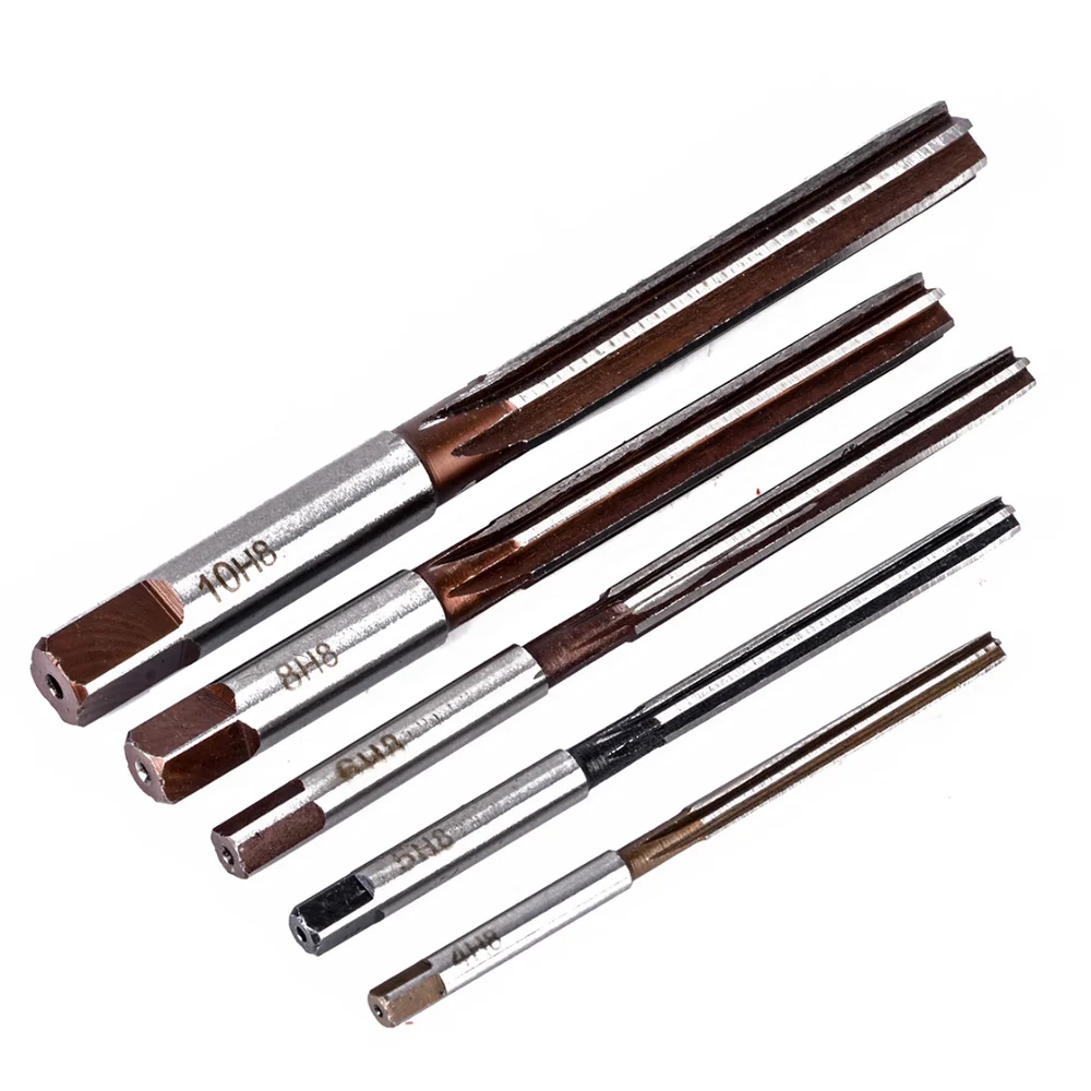 5 шт. патроны H8 набор ручных резаков с прямым хвостовиком 6 канавками 4 мм/5 мм/6 мм/8