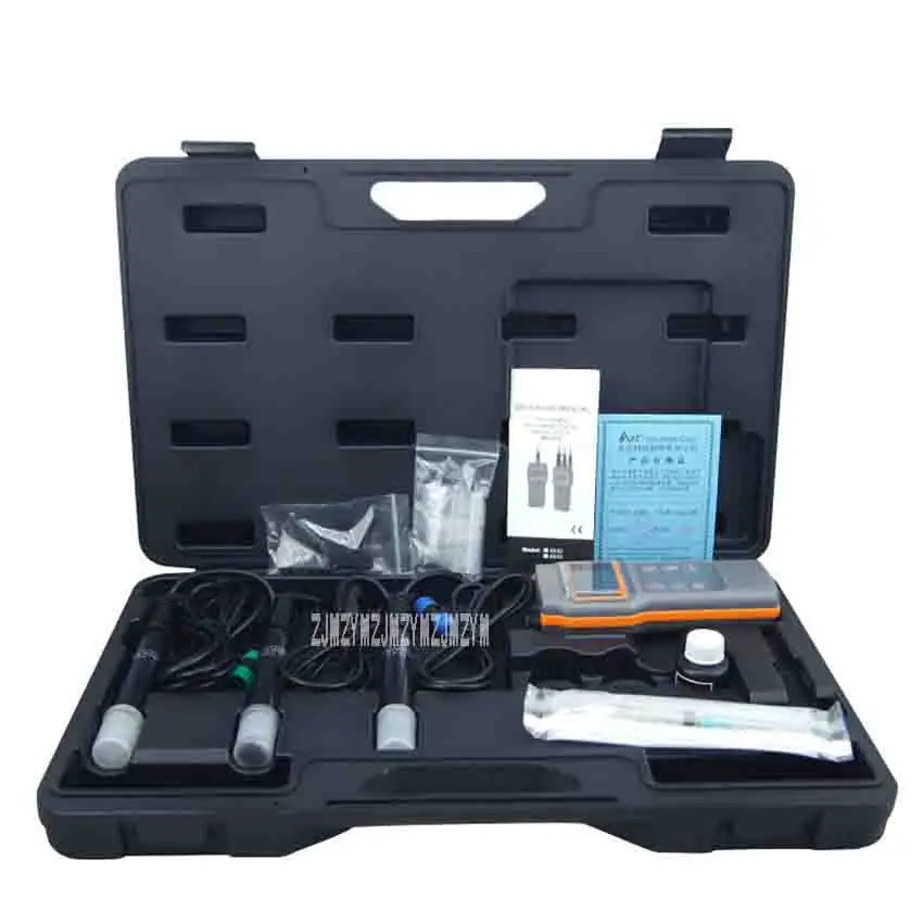 

ZJMZYM New Portable AZ-8603 Dissolved Oxygen Meter With Water Quality Dissolved Oxygen Tester PH pH Meter Conductivity Salinity