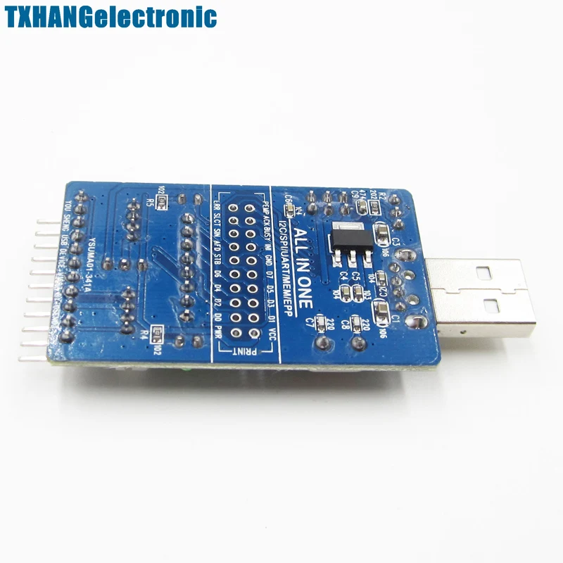Все в 1 Многофункциональный USB для SPI/I2C/IIC/UART/TTL/ISP последовательный адаптер|usb in|usb to
