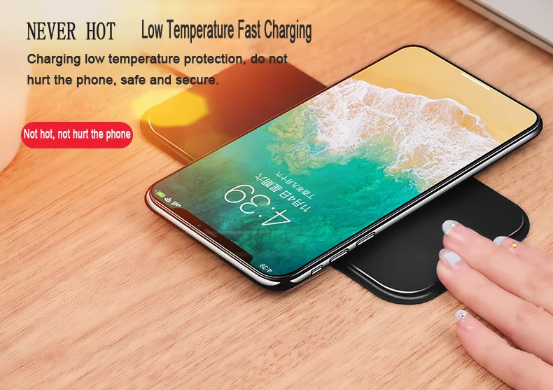 Nohon Ци Беспроводное зарядное устройство для iphone 8x8 плюс Samsung Galaxy S8 S7 S6 край Примечание 5 LG Nokia универсальный Power Bank Быстрая зарядка