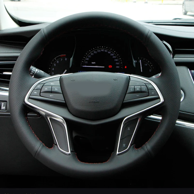 Авто-Стайлинг новые Нескользящие черный Цвет из искусственной кожи с красной
