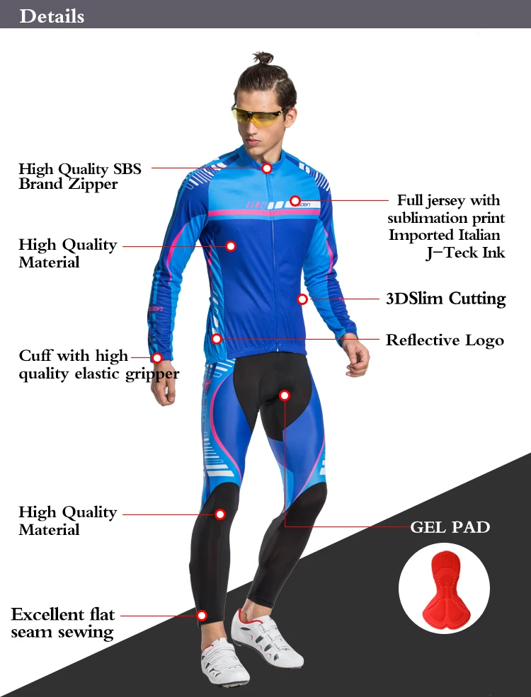 Новая велосипедная одежда Tasdan мужские комплекты велосипедных Джерси дышащая