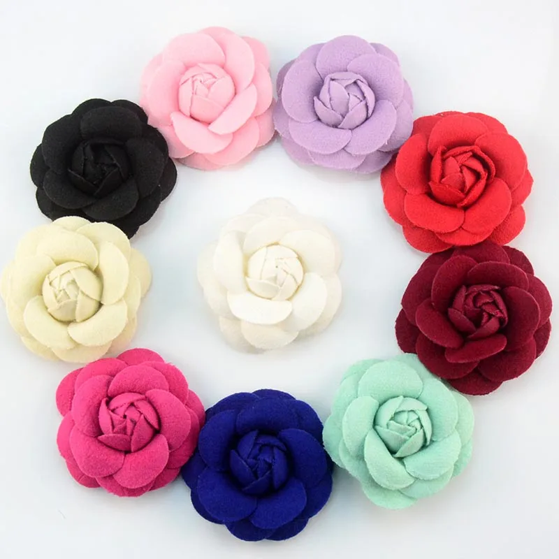 

5Pcs 7CM Artiftcial Camellia Core Cloth Flower Head For Home Wedding Birthday Party Decor Fake Flowers DIY Crafts Gifts Supplies