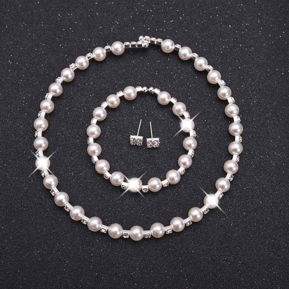 AINAMEISI модные свадебные выпускные жемчужные Ювелирные наборы для женщин