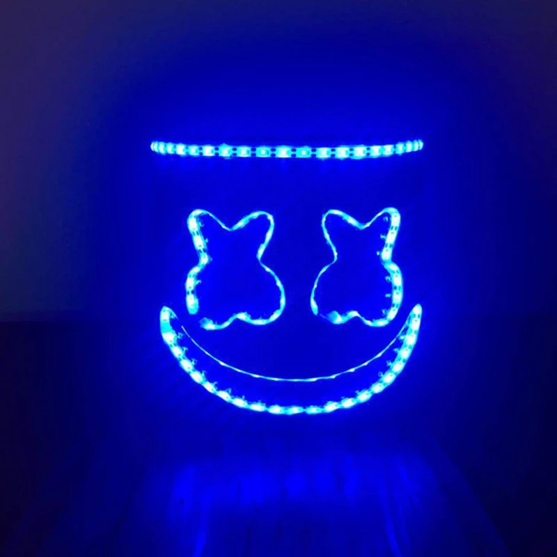 Горячая мульти MarshMello маска диджея Tijs Michiel Verwest светодиодный светильник шлем на