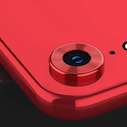 red SIANCS Роскошный Металлический объектив для iphone XR защитное кольцо камера защита круг объектив пленка протектор чехол кольцо бампер - Цвет: red