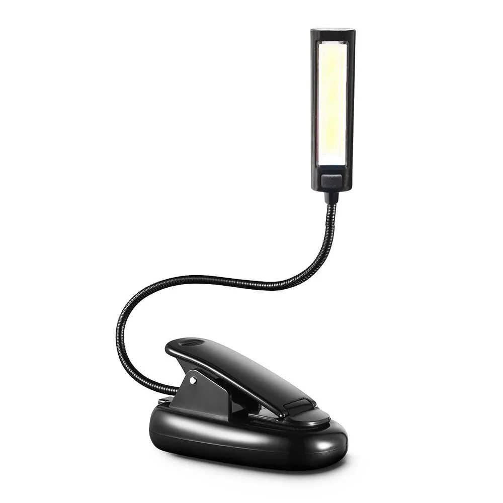 1 Лампе гибкий USB клип-на COB светодиодный светильник для чтения и учебы светодиодный настольный светильник перезаряжаемый лампка светодиодный biurko - Цвет корпуса: 1