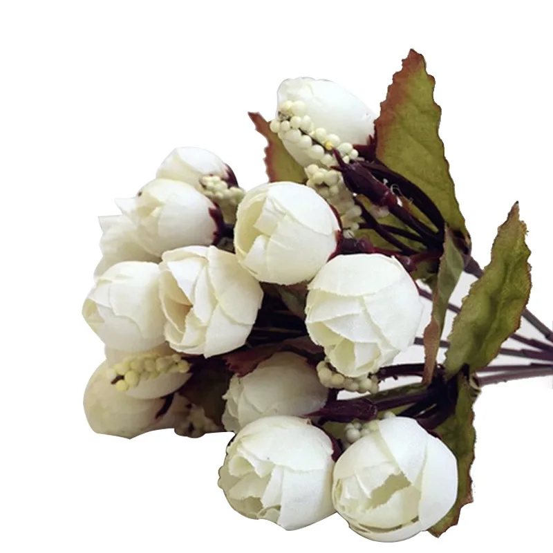 White Hoomall, 1 шт., розы, искусственные цветы, свадебные цветы, букет невесты из латекса, настоящая Роза, свадебный букет, домашние, вечерние, цветы - Цвет: White