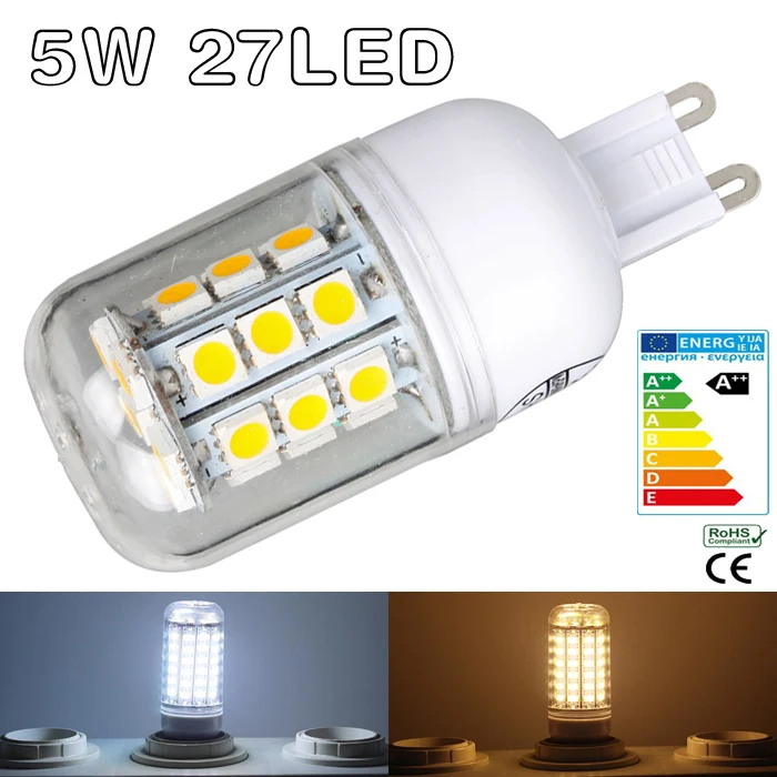Оптoвaя прoдaжa 5W 220V E14 E27 G9 5730/5050 SMD СВЕТОДИОДНЫЙ кукурузная лампа светильник для