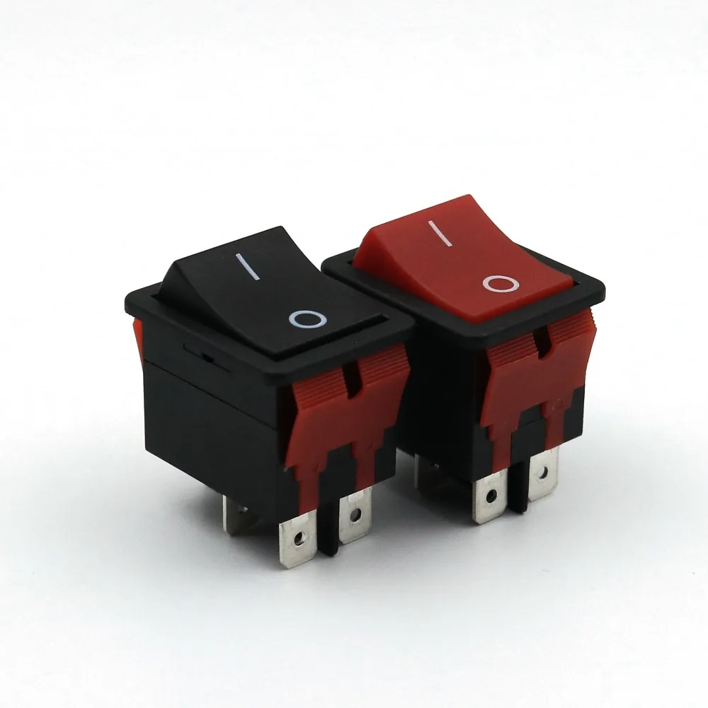 5 шт. LR-210 красный/черный высокотоковый IP55 4-Контактный Выключатель 2 положения 20 А