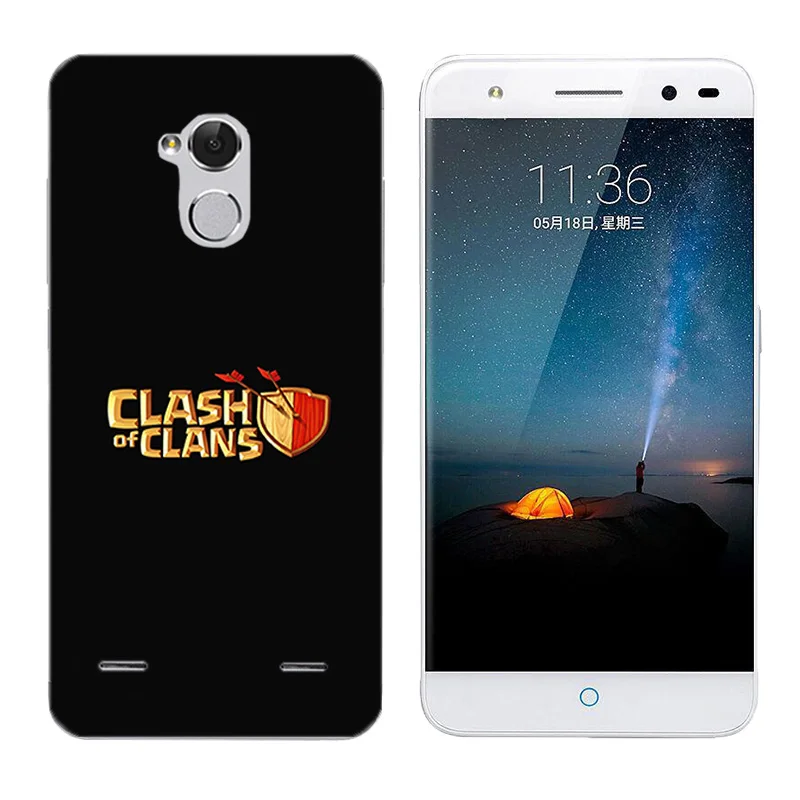 5.0&quot for ZTE Blade BA2 V7 Lite Back Cover Soft Silicone Phone Case Black Letters Printing V7Lite Coque Capa |