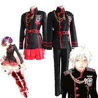 anime d gray man linali lenalee lee allen walker cosplay costume black school uniform qutfit suit full set halloween outfit