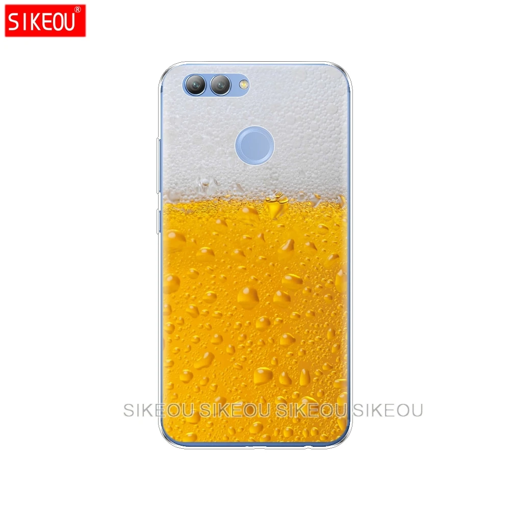 Silicone phone Cover Case for huawei Y3 Y6 Y5 2 II 2017 nova 2s LITE plus Beer A Glass of Summer Cocktai Food | Мобильные телефоны