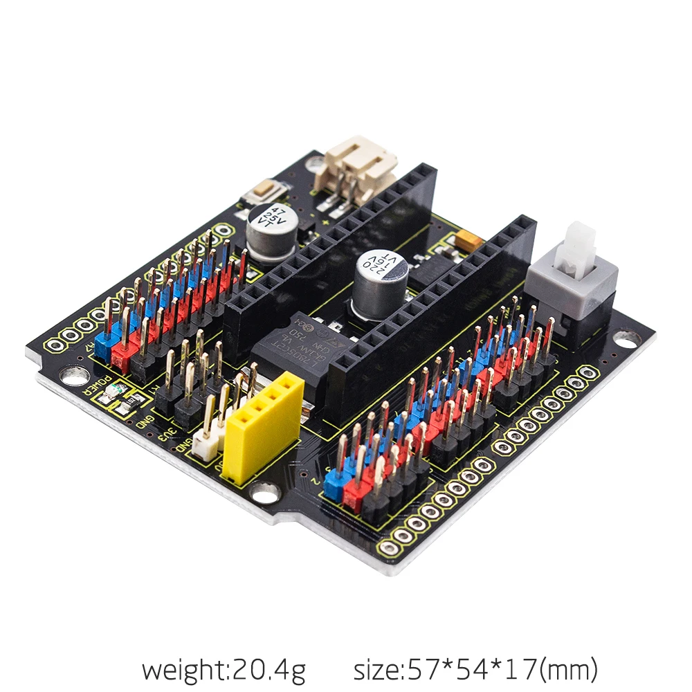 Плата нано щит Keyestudio с выключателем питания для Arduino NANO|Аксессуары