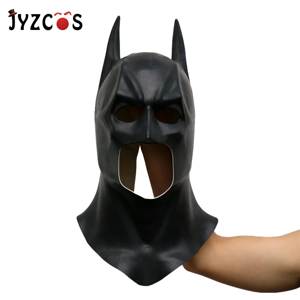 JYZCOS маска Бэтмена Пурим карнавал Хэллоуин Полное Лицо Латексная Маска