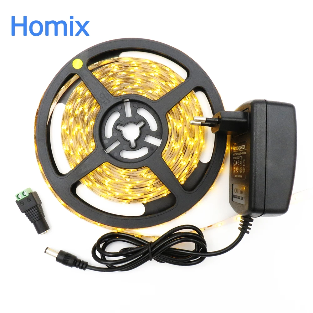 Горячая продажа водонепроницаемый 5 м 300LED (60 светодиодов/м) 3528 гибкие полосы света
