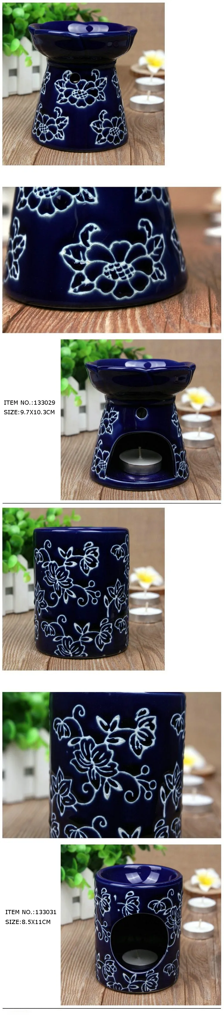 PINNY Керамическая ладан лампа Запах Удаление курильщика резная печь для ароматерапии свеча с эфирным маслом ароматическое масло для дома Calming