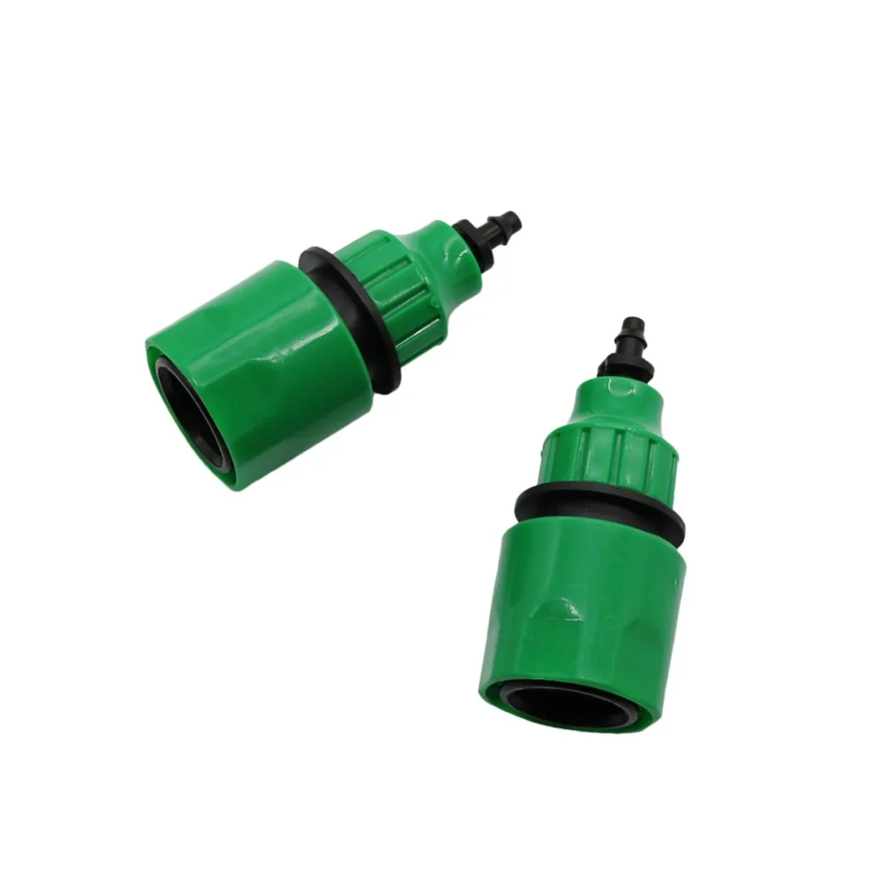 Garden hose quick connector for 1/4 Inch 3/8 Inch Agriculture Irrigation Water hose connector Pipe Fitting 100 Pcs