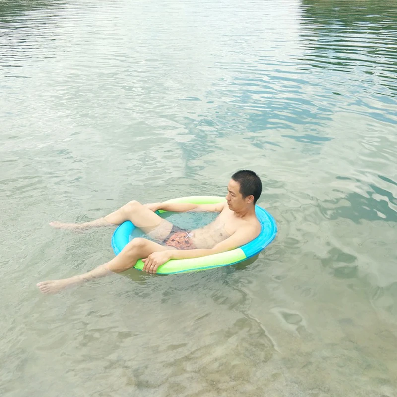 Складной водный шезлонг бассейн плавающий ряд гамак поплавки Круглый Пляжная