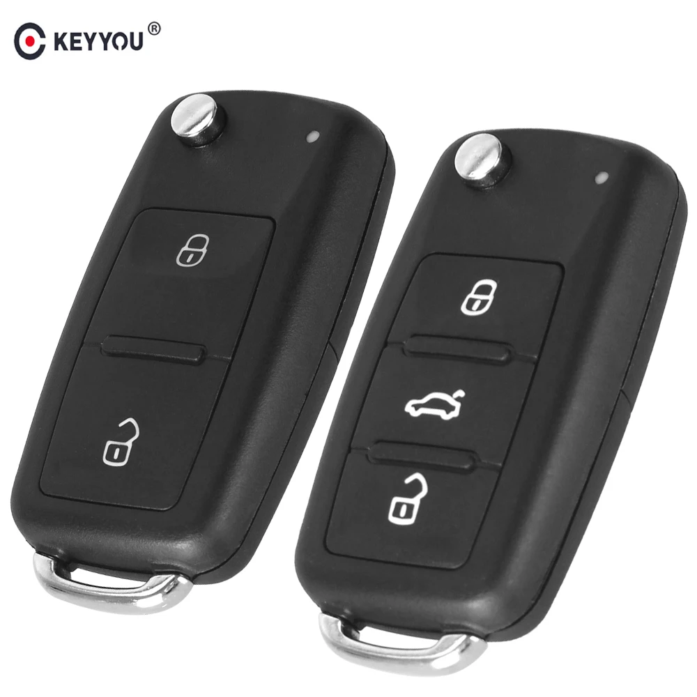 KEYYOU 5 шт. откидной корпус автомобильного ключа дистанционного управления для