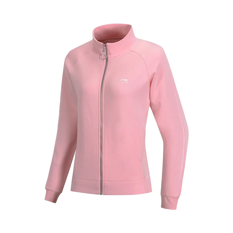 Li-Ning женский тренд спортивный свитер свободный крой 70% хлопок 30% полиэстер подкладка Фитнес Спортивная Толстовка AWDP134 WWW1026